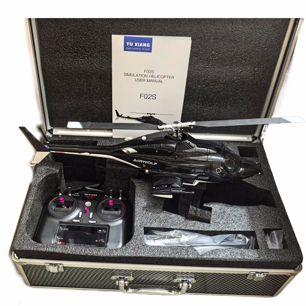 NEW YUXIANG RC Airwolf F02S Helicopte 1:34 Scale 9CH Plane GPS Dual ...