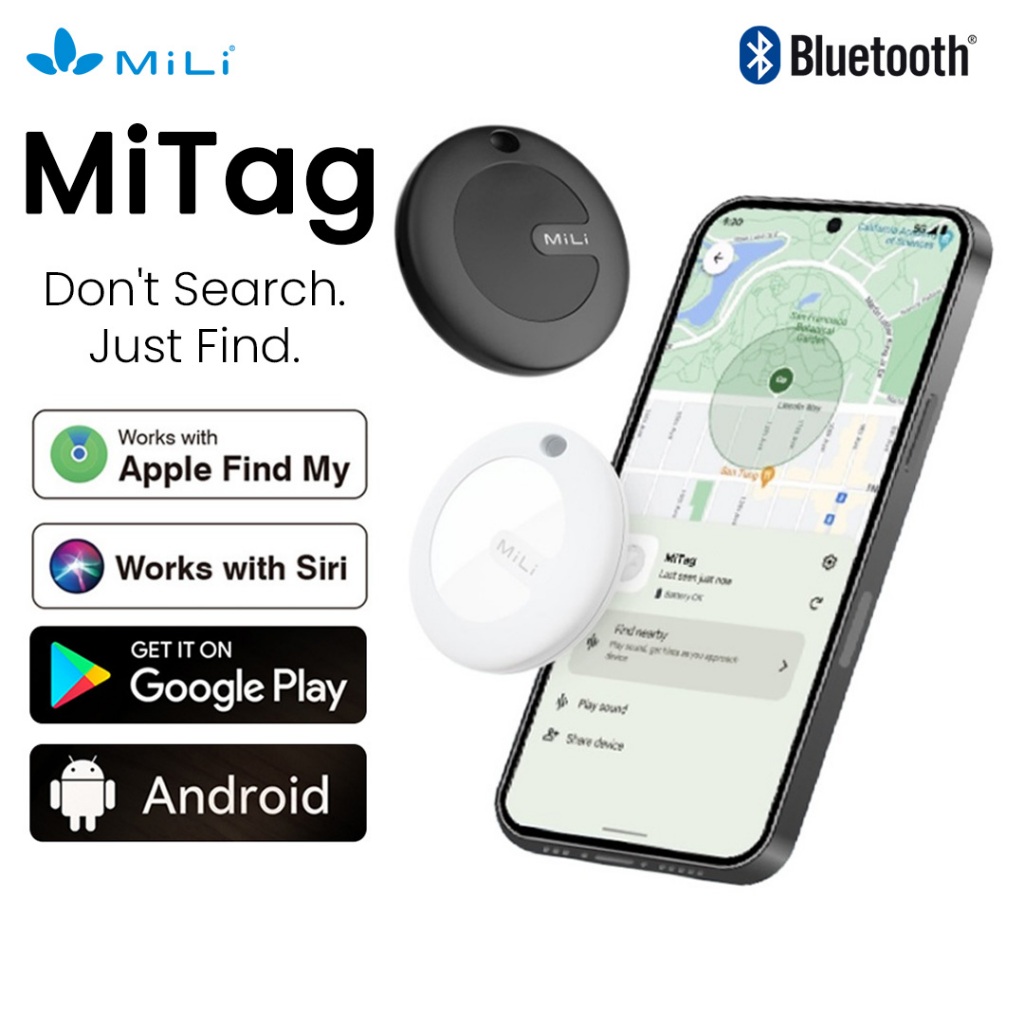 MiLi MiTag Bluetooth tracker hanger Wit (MFi) 4 stuks | Bestel bij
