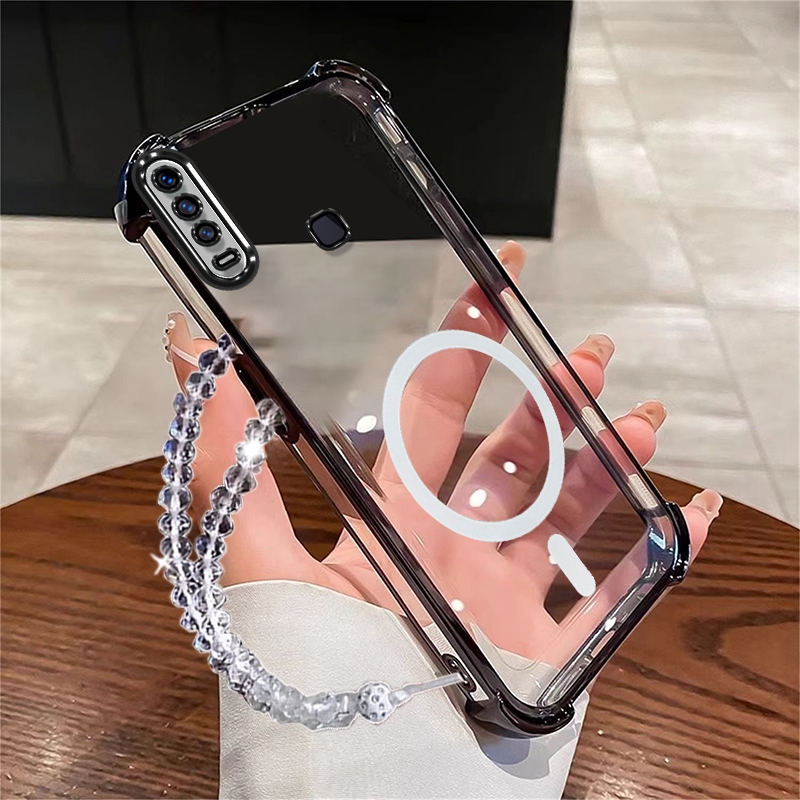 Case for VIVO V15 VIVO 1819 phone casing Softcase Silicone shockproof Cover  new design aesthetic with Bracelet for girls SJSTYHDX01