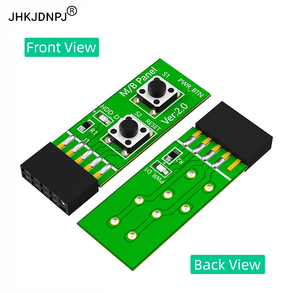 New version 2*5 Pin Reset/Power ON/OFF switch Board Adapter for desktop ...