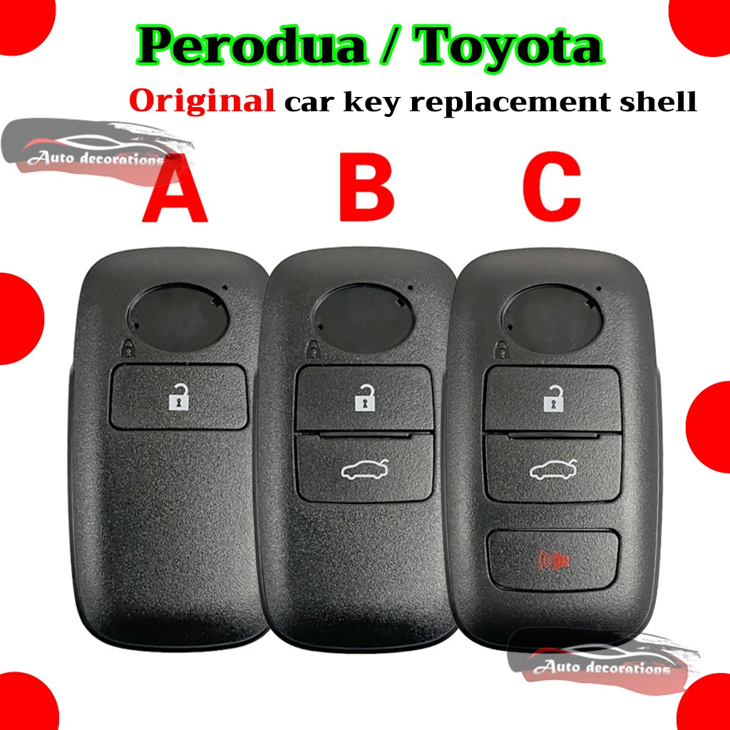 TOYOTA 2/3/4 buttons Original car key replacement shell For RAIZE/VELOZ ...