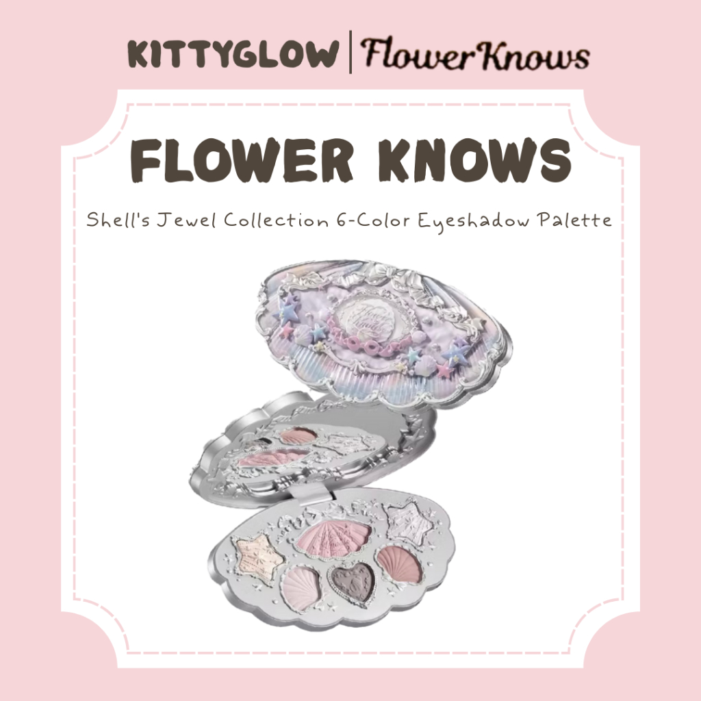 FLOWER KNOWS Shell's Jewel Collection 6-Color Eyeshadow Palette ...