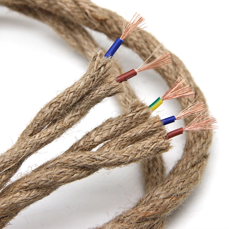 pure copper antique braided hemp rope Fried Dough Twists twisted pair ...