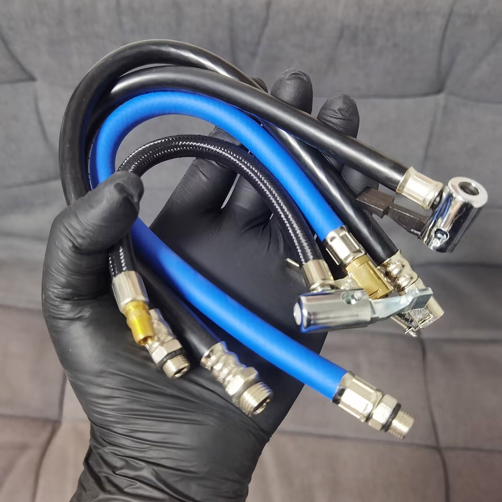 Air Rubber Hose Flexible Tire Valve Extension Tube Adapter for Air ...