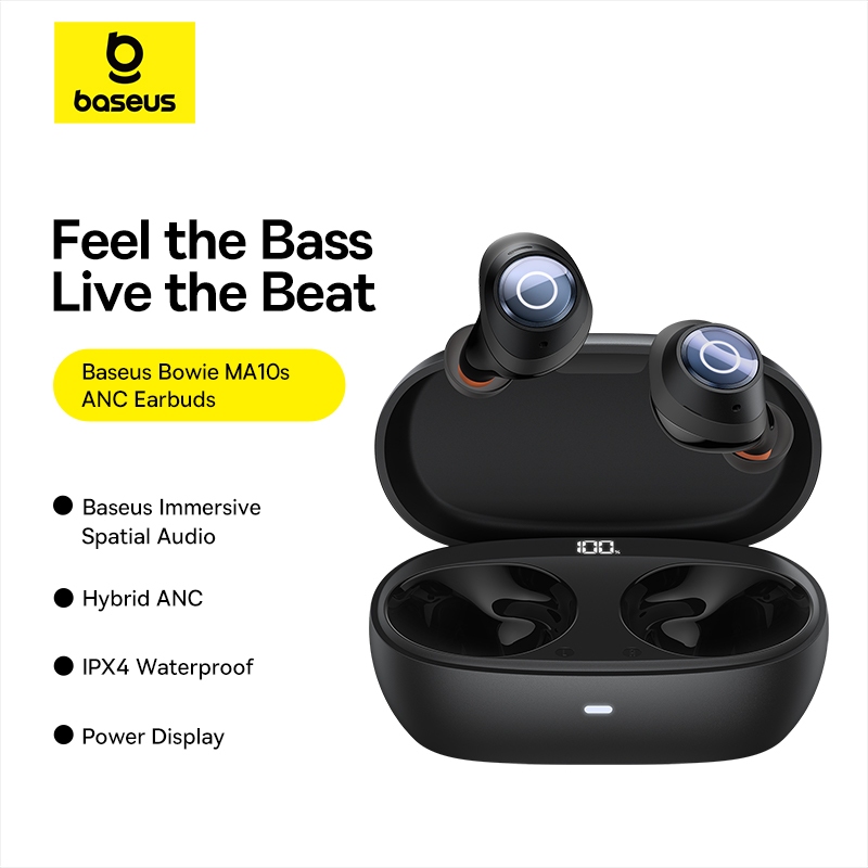 Baseus Bowie MA10s True Wireless Earphones -48dB ANC Low Latency ...