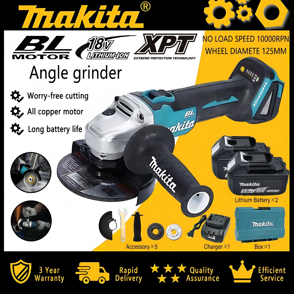 Makita cordless cutting machine 2 batteries 1 charge high speed ...