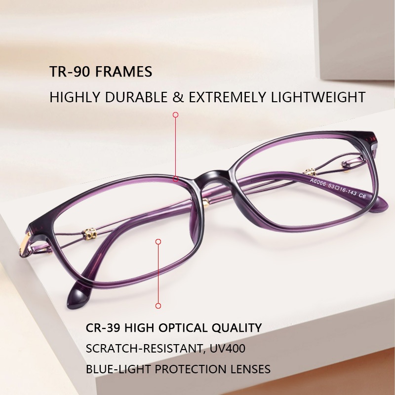 Stylish Computer Reading Glasses Blue Light Blocking Anti Eyestrain ...