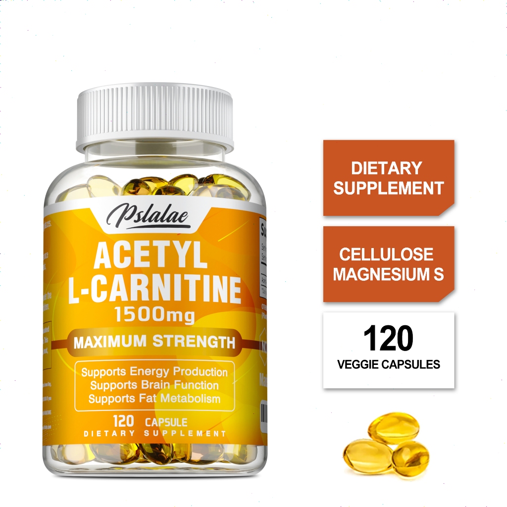 acetyl l carnitine 1500 mg Buy HERBAMAMA L-Carnitine Energy Gummies - ALCAR for Women & Men - Vegan Gelatin-Free Non-GMO - 60 Blueberry Chews - International Shipping Available Acetyl-L-Carnitine 500 mg Veg Capsules