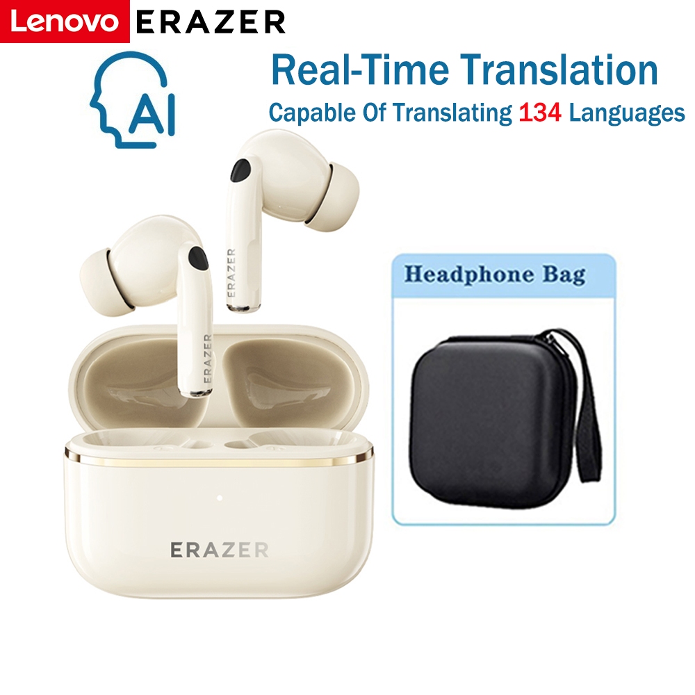 AI Ecouteur Traducteur Instantané, 144 Langues Écouteurs Traducteur Temps Réel Sans Fil, Soutenez Traduction/Musique/Appels, 60 Heures D'Endurance, Pour Voyages Ou Réunions D'Affaires (Noir