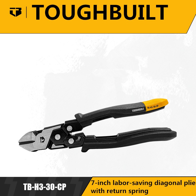 TOUGHBUILT Industrial Labor-Saving Steel Wire Needle-Nose Diagonal ...