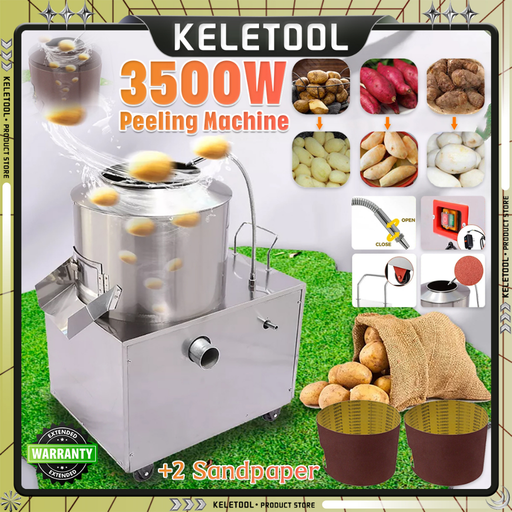 Onion Potato Peeling Machine Automatic Commercial Electric Ginger Yam ...