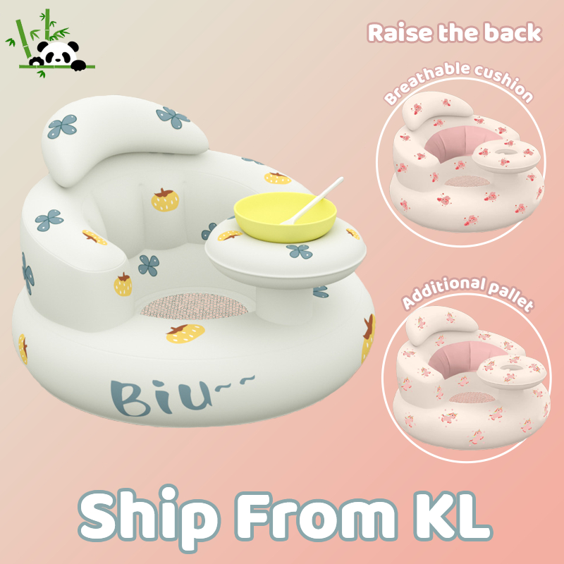 2024 new Baby Inflatable Chair with Bowl Tray Baby Sofa Learning Sit ...