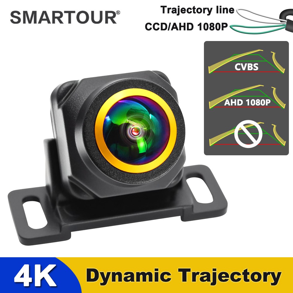 4K AHD 1080P CCD 720P Vehicle Dynamic Trajectory Fisheye Lens Car Rear ...