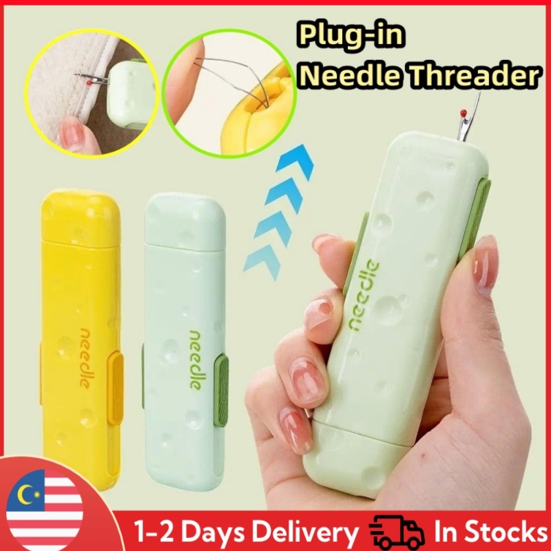 [Local Stock] 2PCS Multifunctional Plug-in Needle Threader for sewing ...