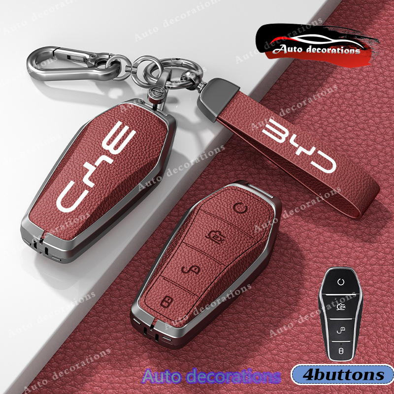 BYD Zinc alloy key chain premium key cover For BYD dolphin atto3 seal ...