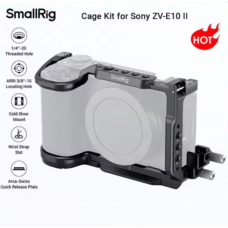 NEEWER Camerakooi Voor Sony ZV-E10 – Aluminium, Arca-Type, 1/4" Schroefdraad, Met Magneetschroevendraaier