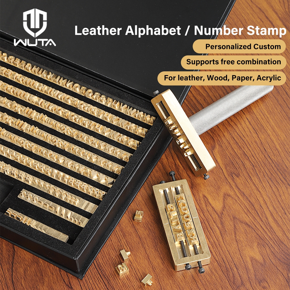 WUTA Copper Brass Stamping Letters Kit Numbers Alphabets Symbols Set ...