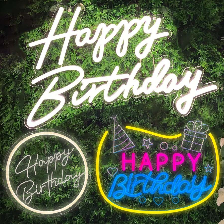 Happy Birthday Decoration Happy Birthday Led Light Neon Signboard for ...