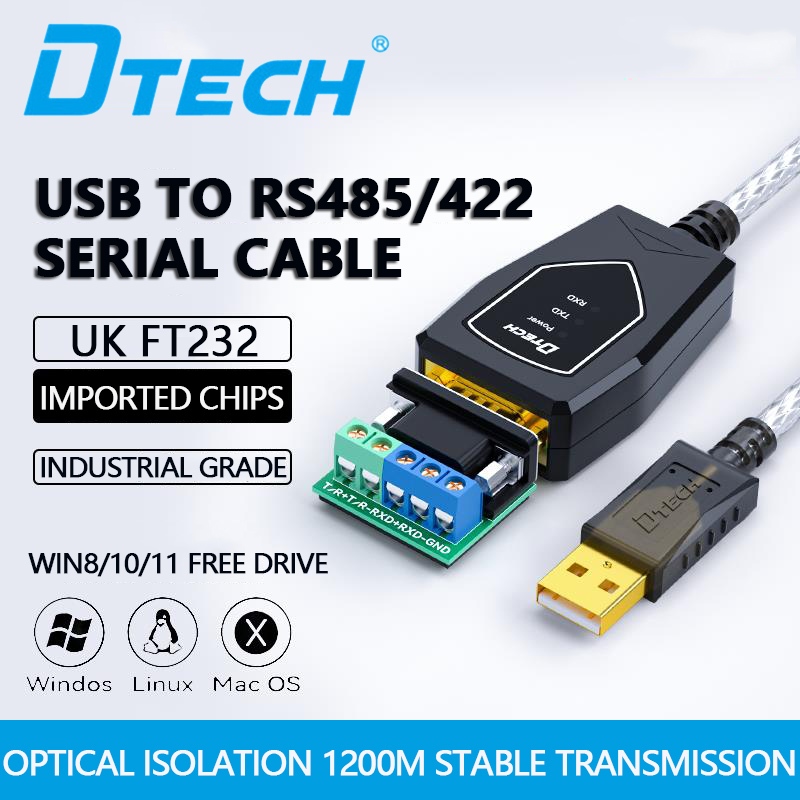 DTECH USB To RS485/RS422 Serial Port Communication Cable Photoelectric ...