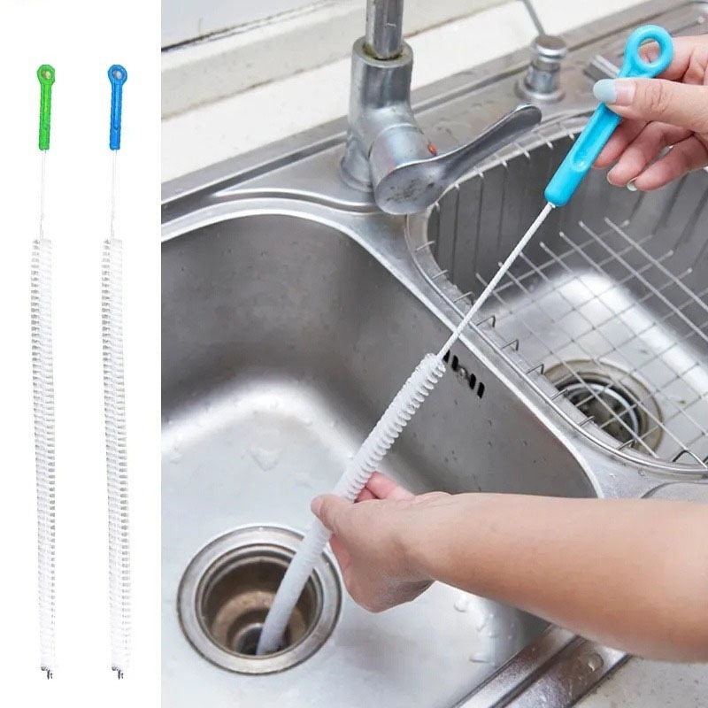 72cm Long Household Kitchen Pipe Unclogging Brush Bathroom Hair Sewer ...