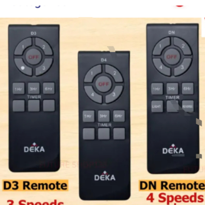 Deka Remote Control D3 D4 D5 DN R3/R4 Ceiling Fan Remote K9/F5P/F54P ...