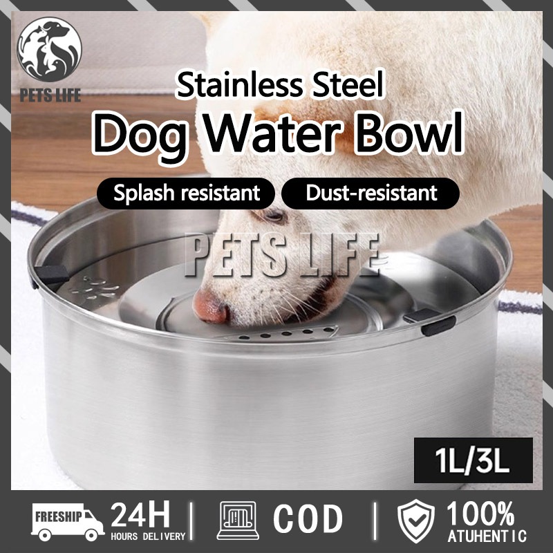 Dog Water Bowl with Floating Board Design Anti-suffocation Dog Water ...