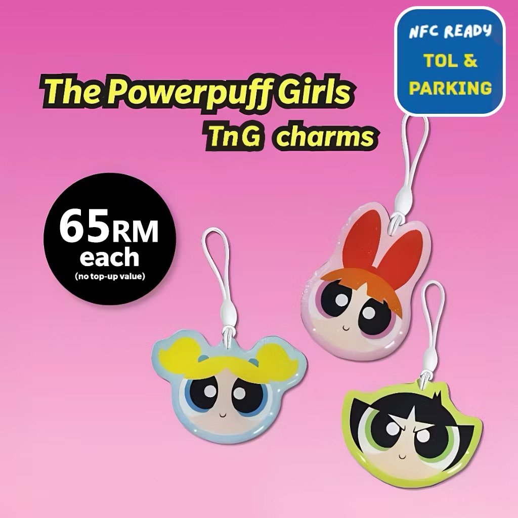 The Powerpuff Girls Touch and Go Public Transport LRT MRT Bus Charm ...
