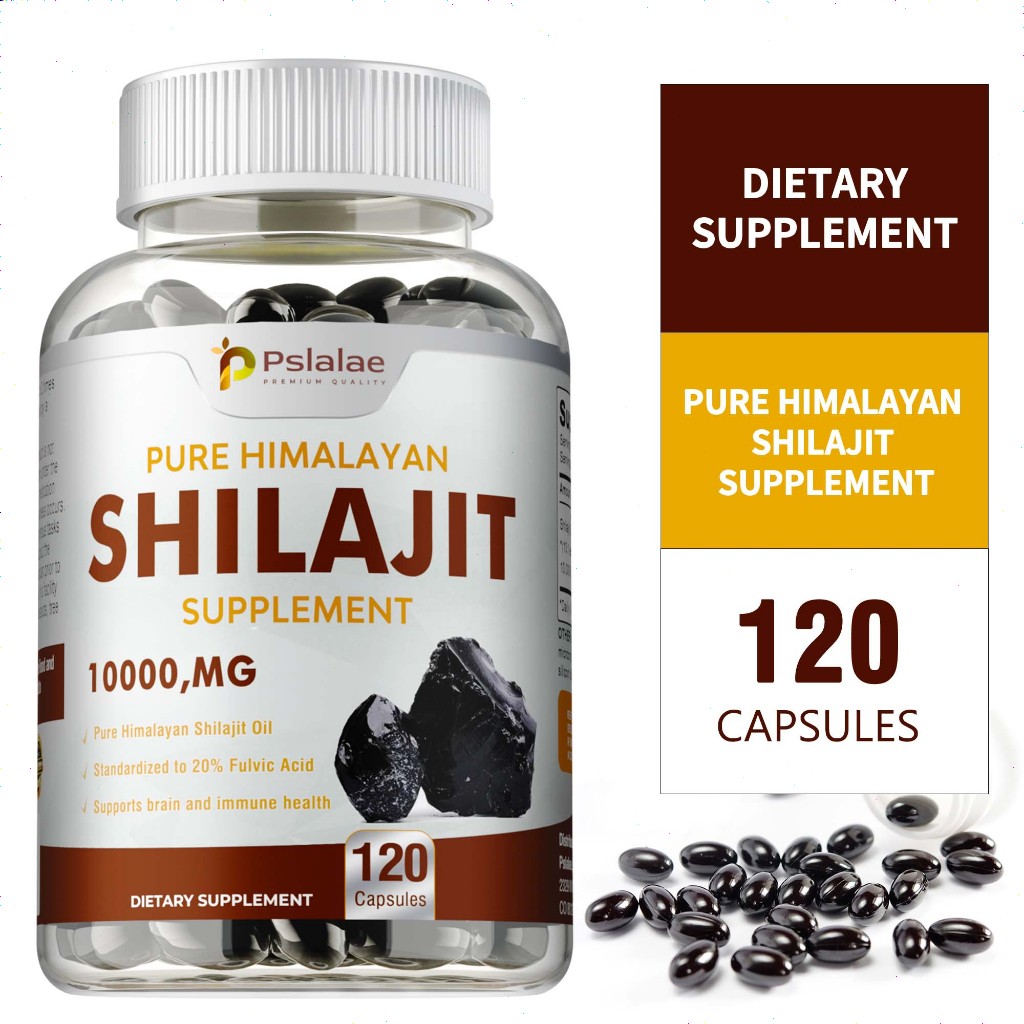 Himalaya Shilajit with 20% Fulvic Acid | 10:1 Extract | 120 Capsules ...