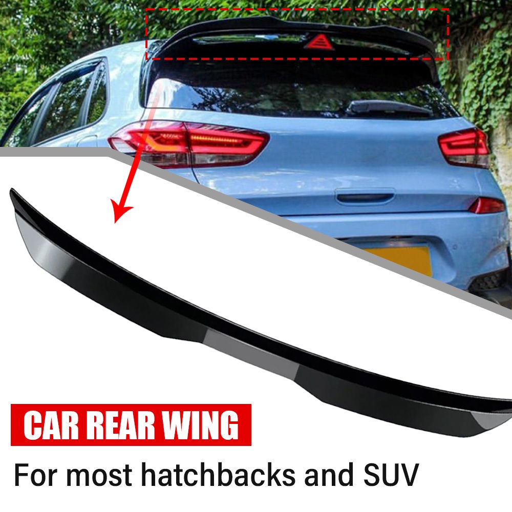 Universal Car Trunk Tail Rear Wing Spoiler Abs Car Trunk Roof Spoiler ...