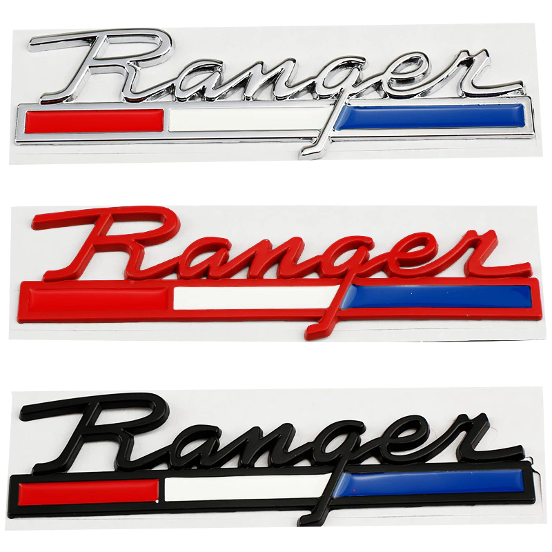 New 3D Metal Ford RANGER Logo emblem Car Auto Side Rear Decorative ...