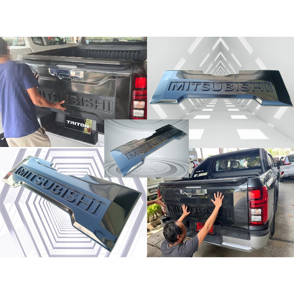 MITSUBISHI TRITON L200 2023 2024 REAR BONNET GARNISH TAIL GATE TAILGATE ...