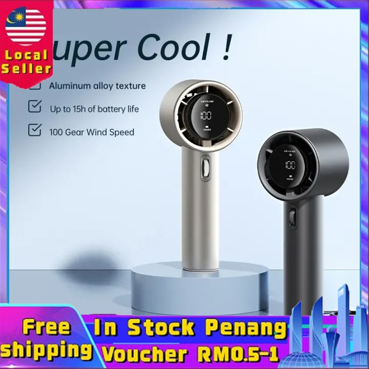【Ready Stock】Handheld Fan USB High Speed Rechargeable Handheld Mini Fan ...