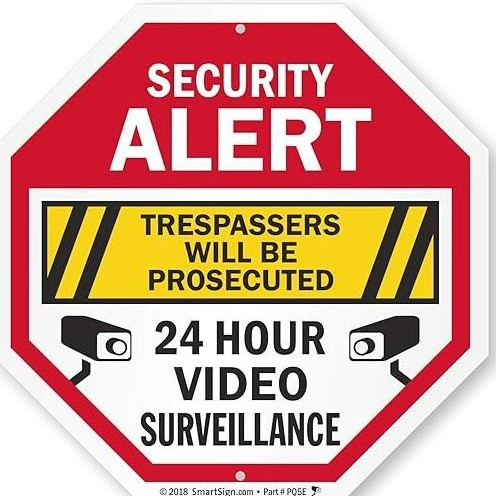 SmartSign Security Alert Trespassers Will Be Prosecuted Video ...