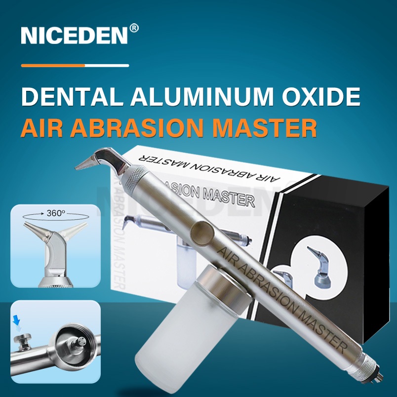 Dental Air Abrasion Microetcher Handpiece - 4-Hole Sandblaster For Lab & Endo Work