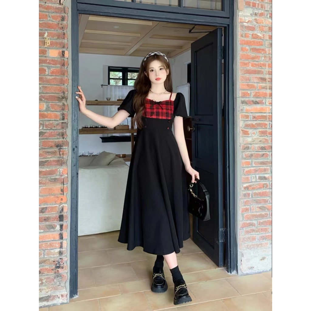 Plain Black Midi Dress - Plus Size | Casual to Semi-Formal | Summer &amp;  Bridesmaid Wear | Shopee Malaysia