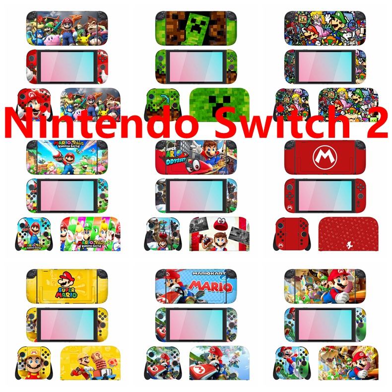 50 Colors Skin Sticker Compatible with Nintendo Switch 2 (2025) Vinyl ...