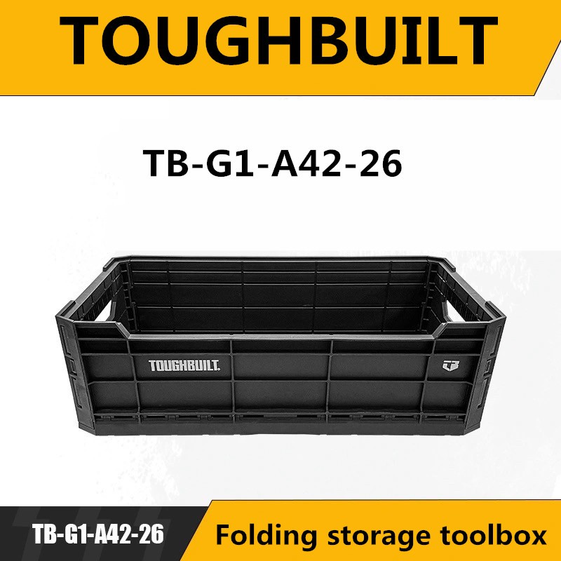 TOUGHBUILT Foldable Card Board Storage Turnover Box TB-G1-A42-26 Anti ...