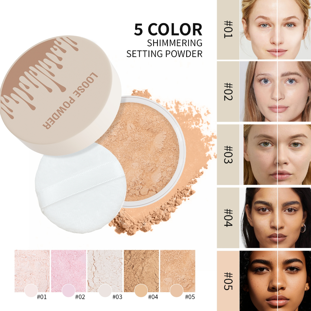 Loose Setting Powder, Fine Powder Without Sticking, Concealer, Oil ...