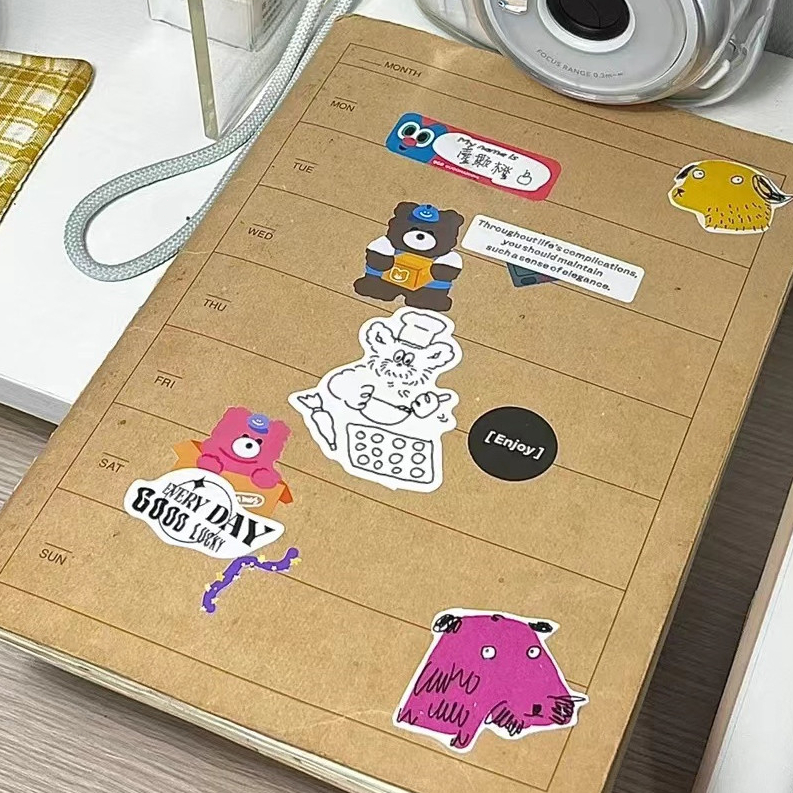 Japan MUJI Notebook Plain Color Monthly Diary Weekly Diary Schedule ...