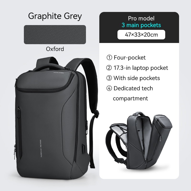 MARK RYDEN Laptop Backpack Men Laptop Bag 17.3 inch Bagpack Man Ykk ...
