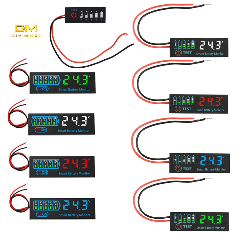 DIYMORE Lithium battery pack power indicator Battery power percentage ...