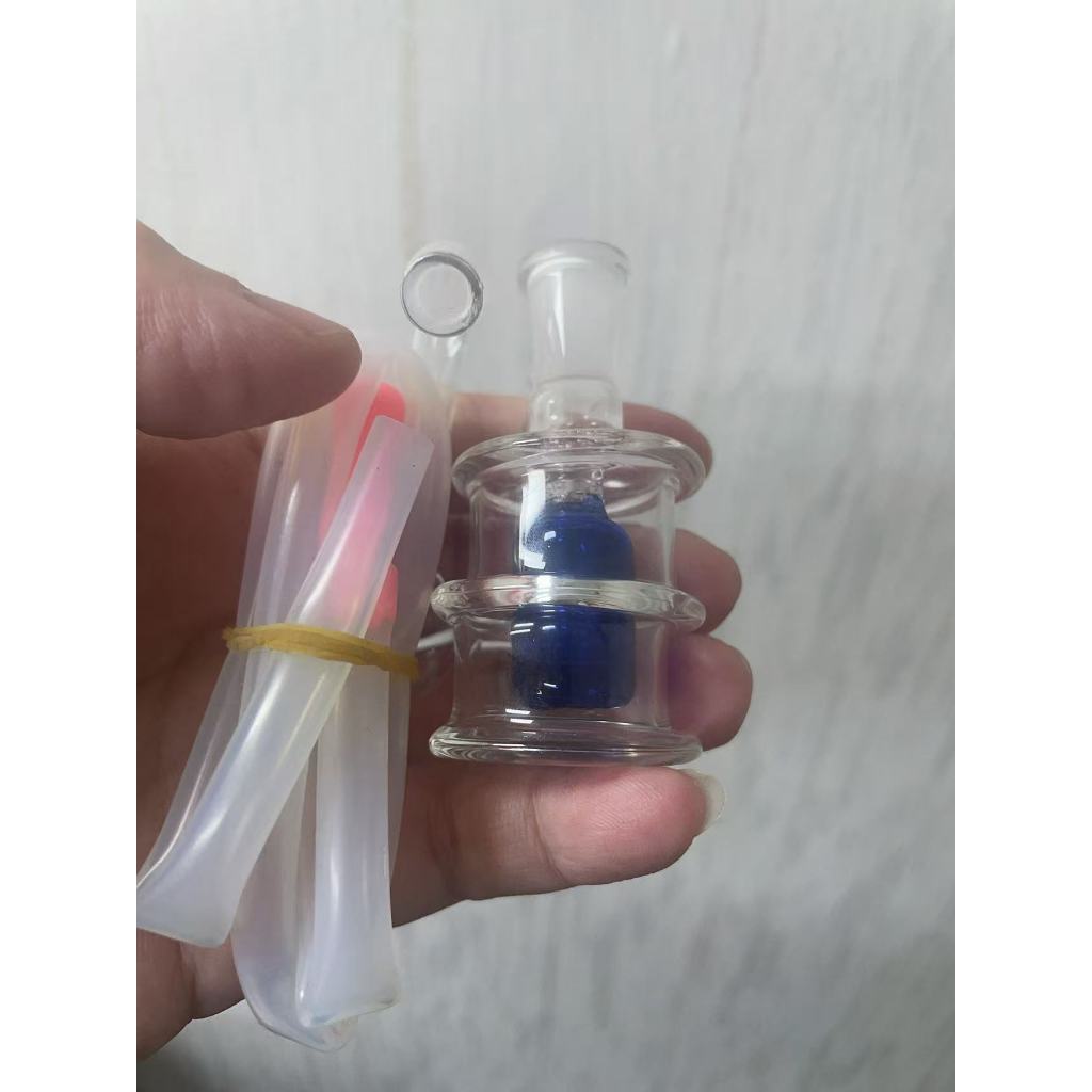 Exquisite Full Set Mini Ornaments Small Blue Jar Exquisite Shape Glass ...