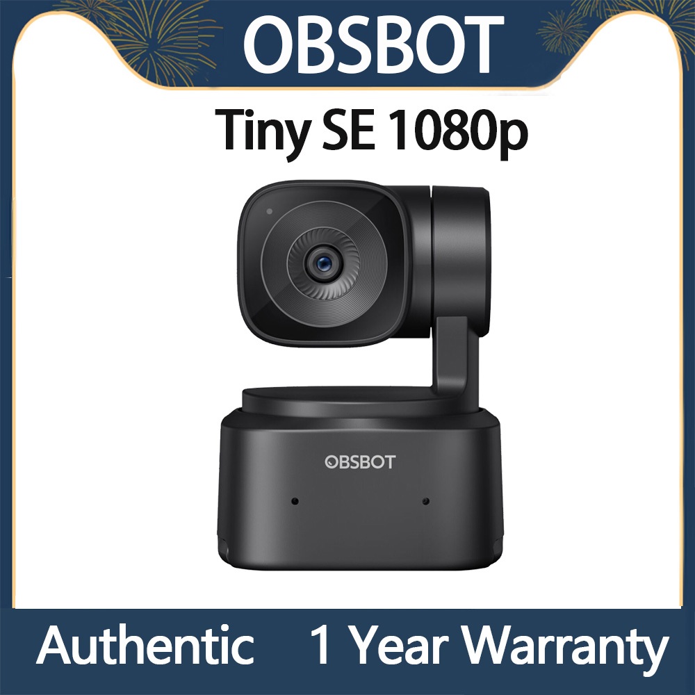 OBSBOT Tiny SE AI-Powered Full HD PTZ Webcam Tracking with Auto Zoom 1/ ...