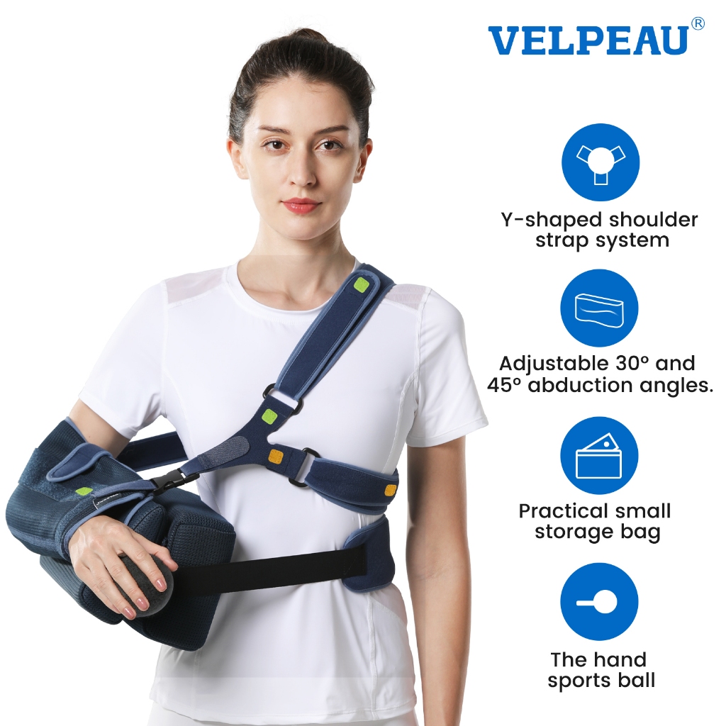 VELPEAU Shoulder Abduction Sling Support With Pillow for Shoulder ...