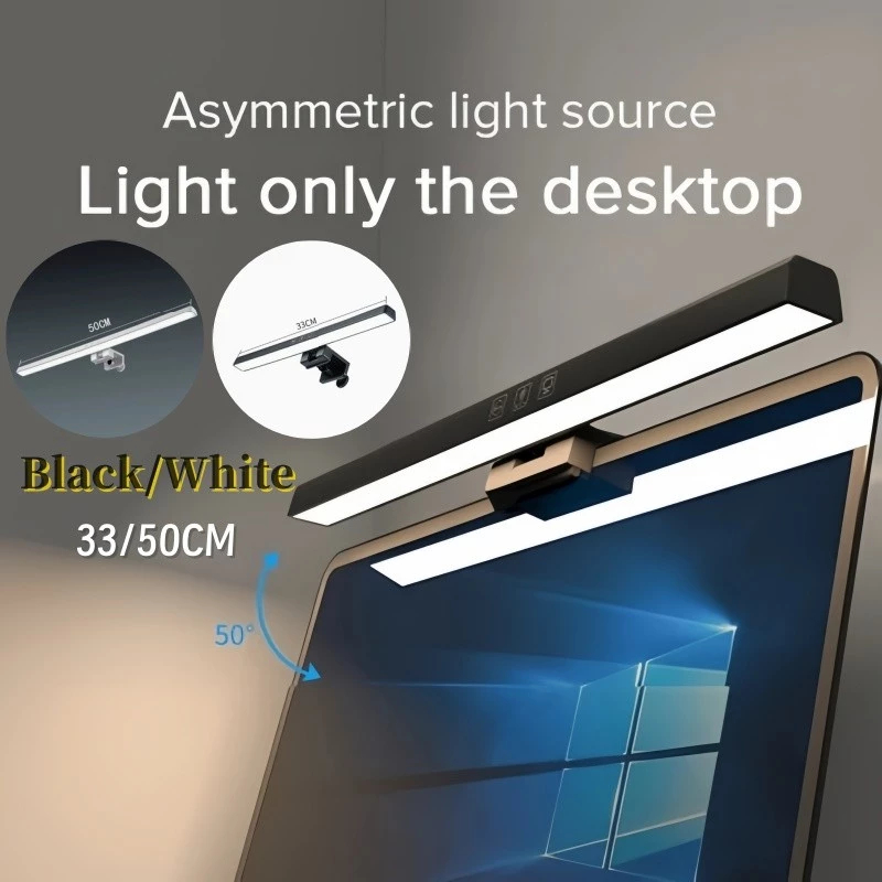 3 Mode Eye Caring No Screen Glare Monitor Light Bar LED Lamp Laptop ...