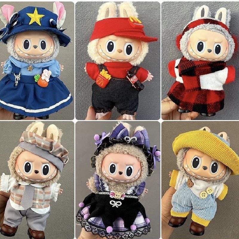 Buy 2 get 1free Labubu clothes pants hat Shoe a complete set |Suitable ...