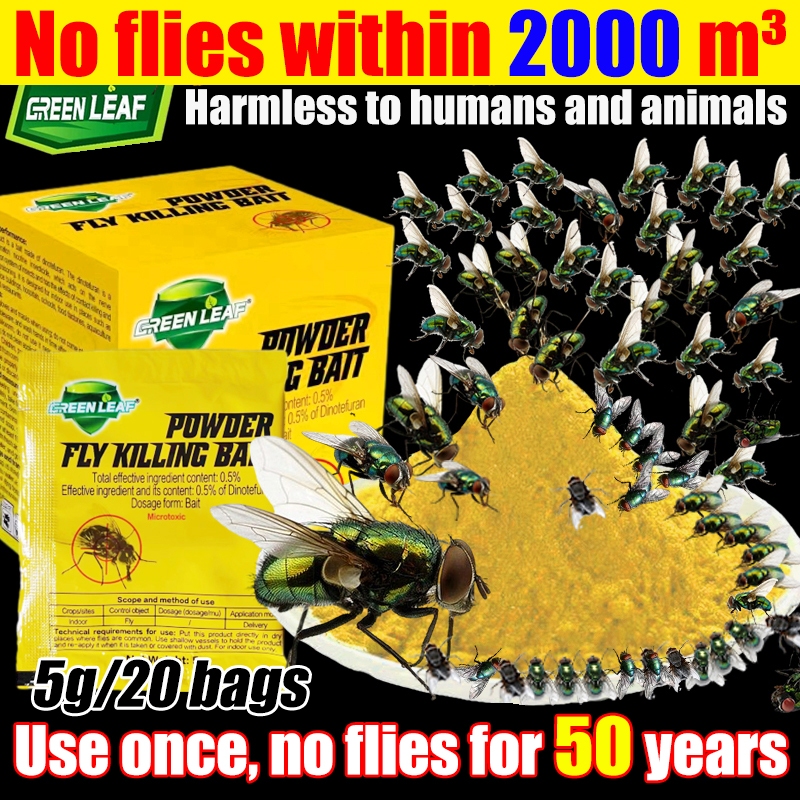 【READY STOCK】No flies within 2000 m³ Fly Killer Flies Killing Bait ...