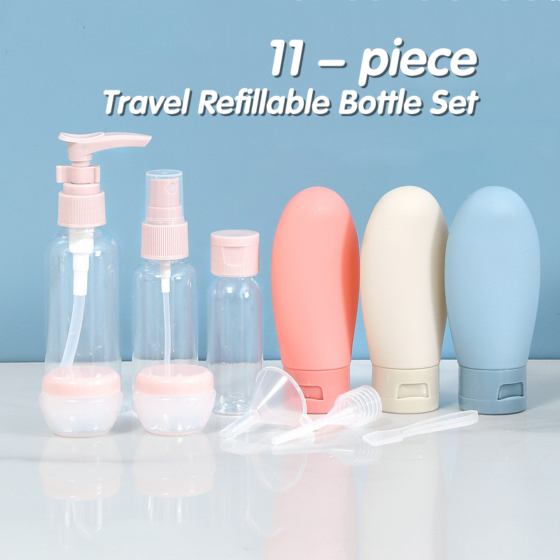 🔥MY stock🔥11 Pack Travel Bottles Set - TSA Approved Leak Proof Silicone ...