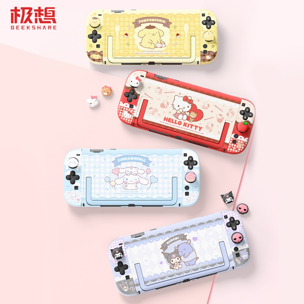 Geekshare Sanrio Kuromi HelloKitty Theme Protective Case for Nintendo ...