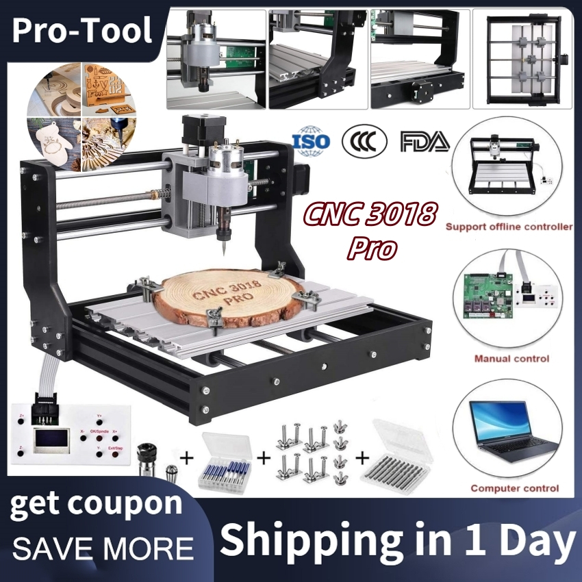 ⭐Local Warehouse+COD⭐ CNC 3018 Pro CNC Engraving Machine kit GRBL ...